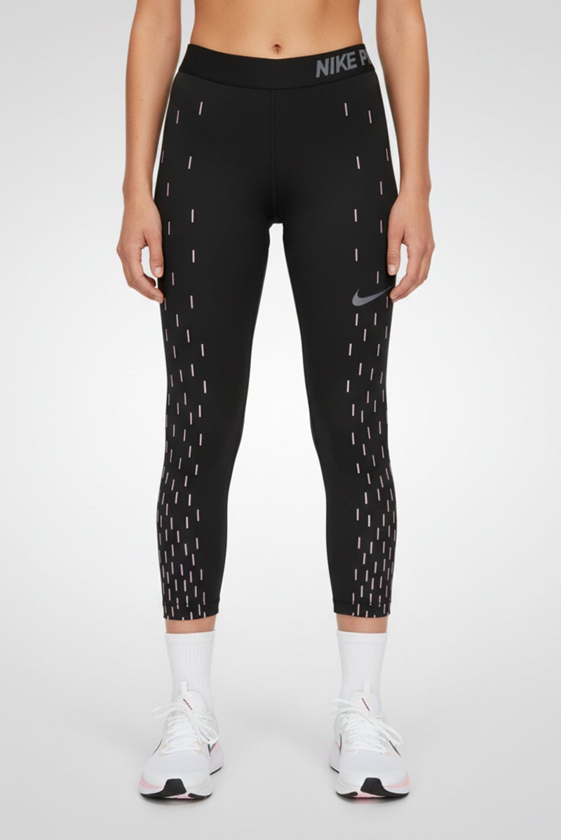 Nike Women Pro Dri Fit Training Capri Leggings, Black - Image 1